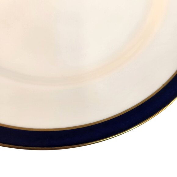 Spode Consul Cobalt Fine Bone China 8-Inch Salad Plate England Y7332-T Gold Trim - Picture 4 of 5